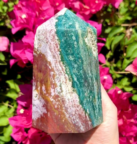 Big Colorful Ocean Jasper Tower