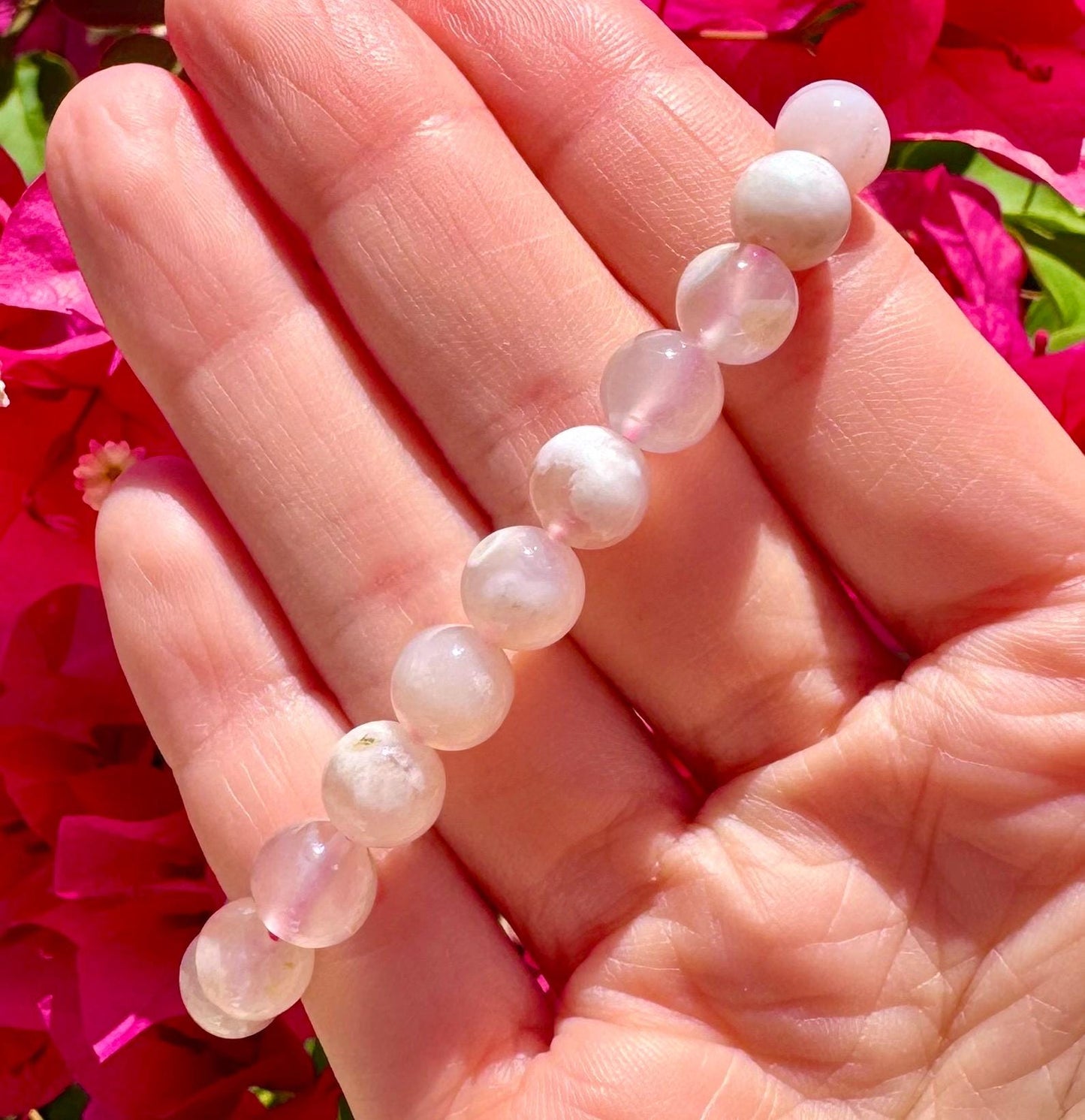 Gorgeous Flower Agate Bracelet