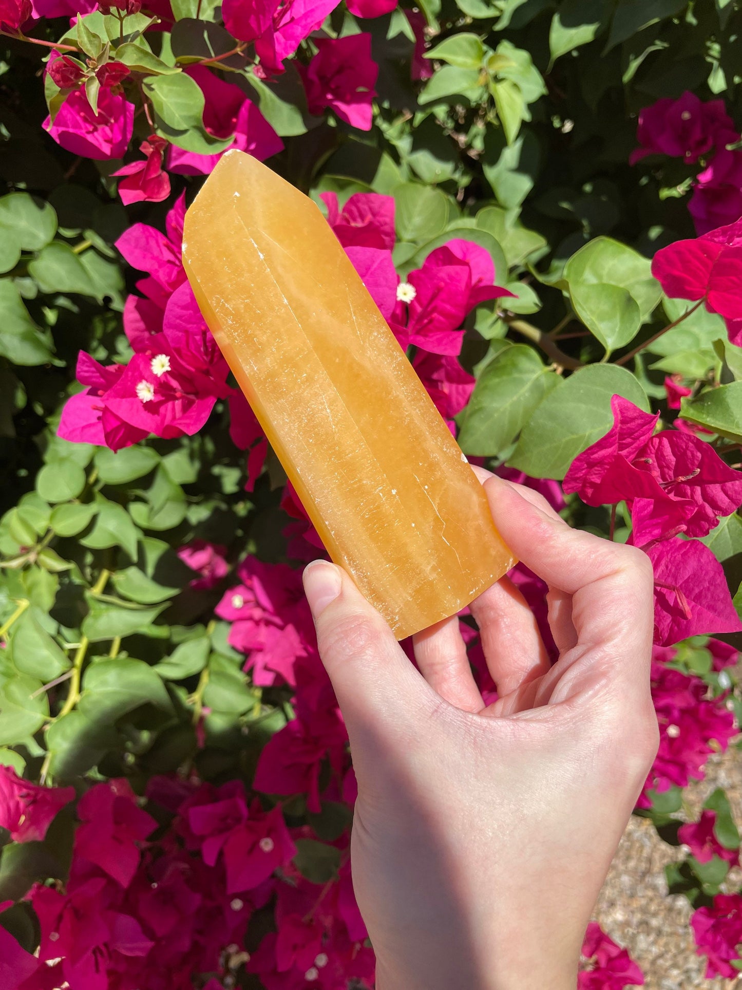 Big Orange Calcite Tower
