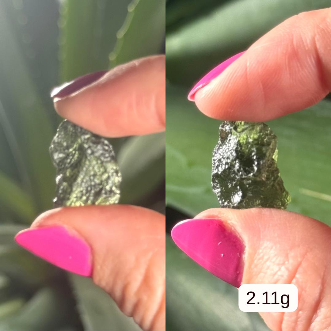 MOLDAVITE | 2.0 to 3.0 grams | 100% Authentic Genuine
