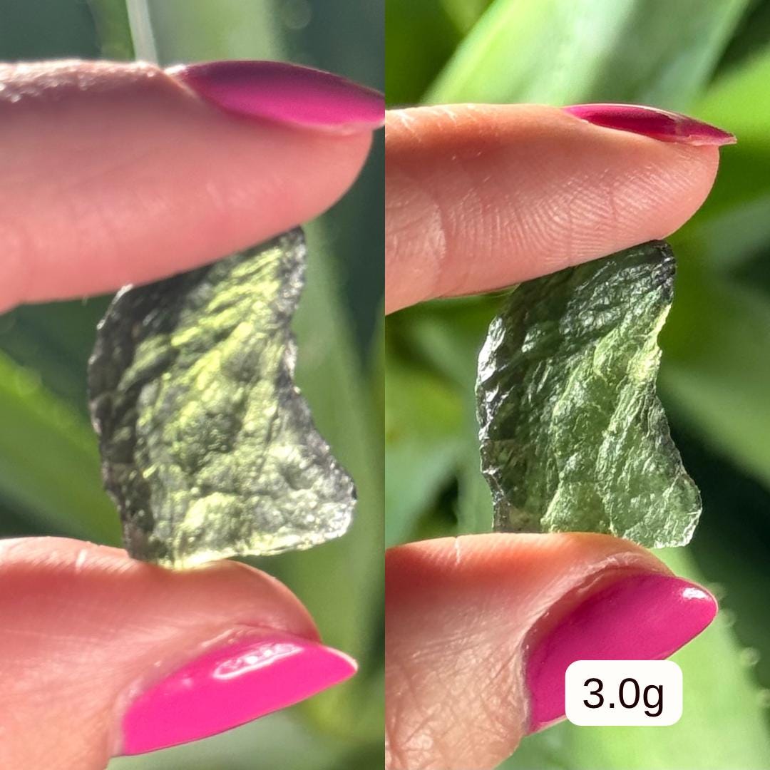 MOLDAVITE | 2.0 to 3.0 grams | 100% Authentic Genuine