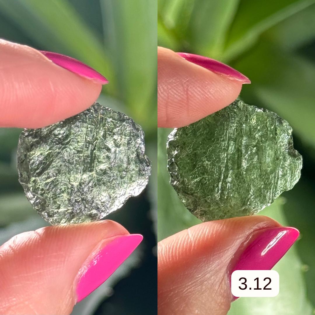 MOLDAVITE | 3.12 to 4.27 grams | 100% Authentic Genuine