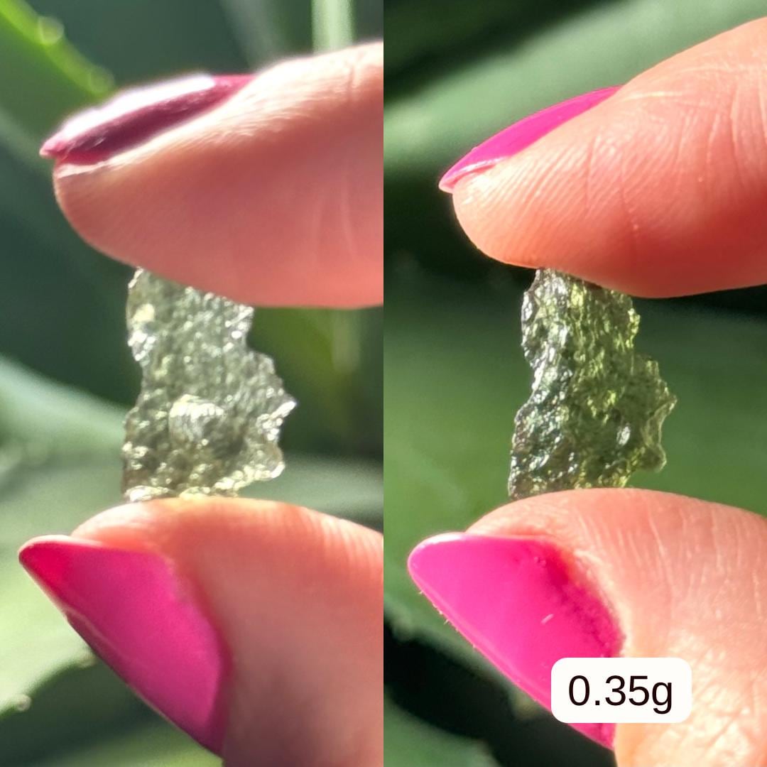 MOLDAVITE | 0.34g to 0.96 | 100% Authentic Genuine