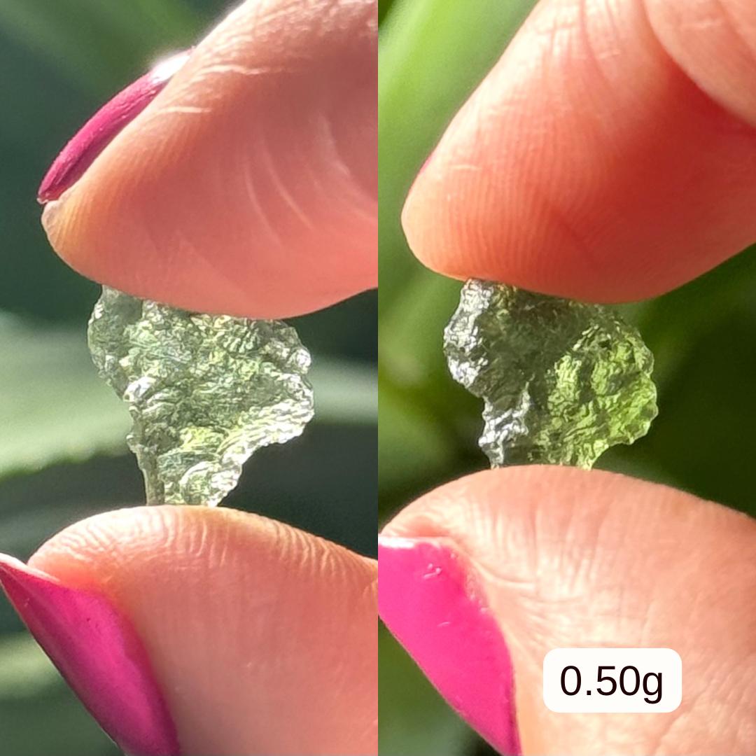 MOLDAVITE | 0.34g to 0.96 | 100% Authentic Genuine