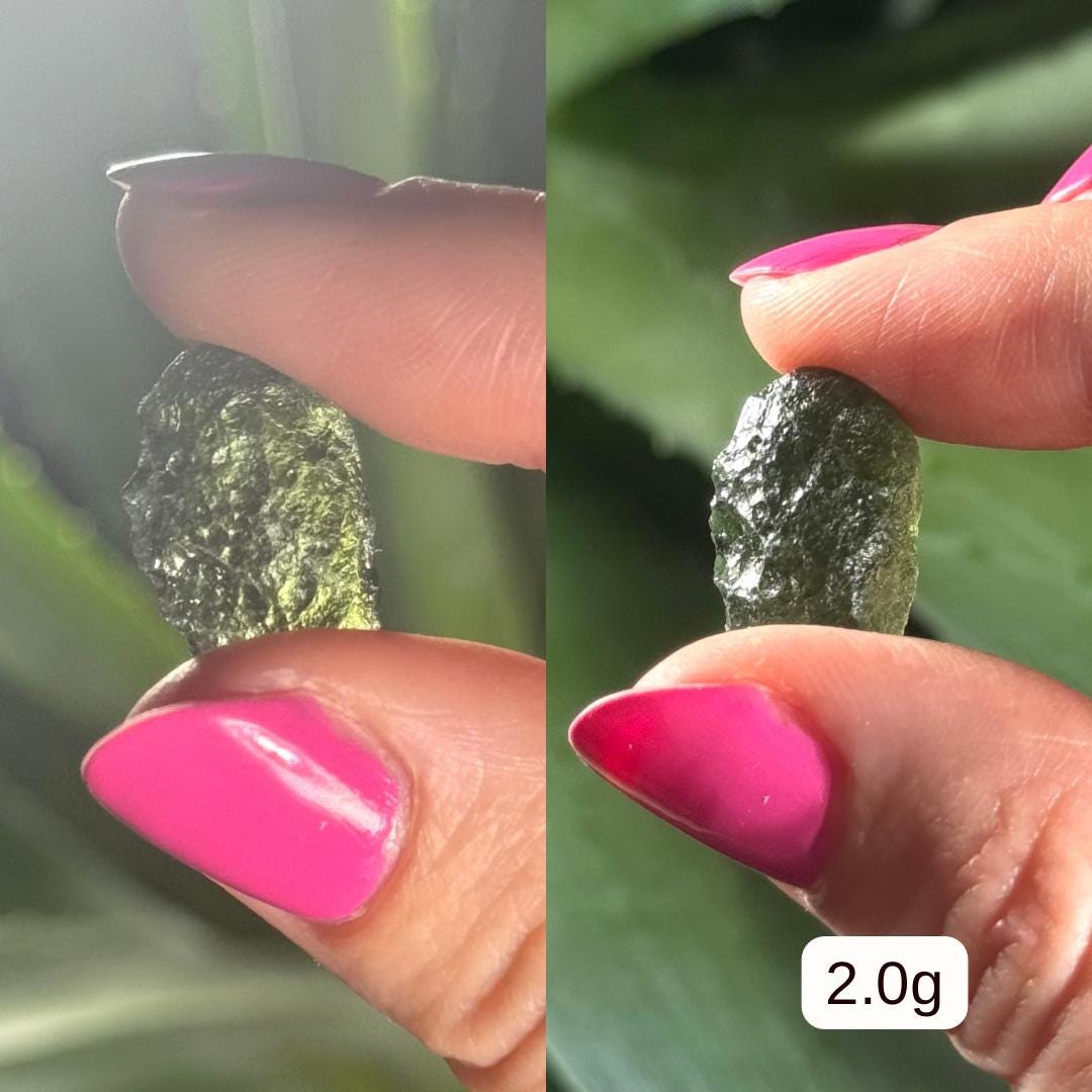 MOLDAVITE | 2.0 to 3.0 grams | 100% Authentic Genuine