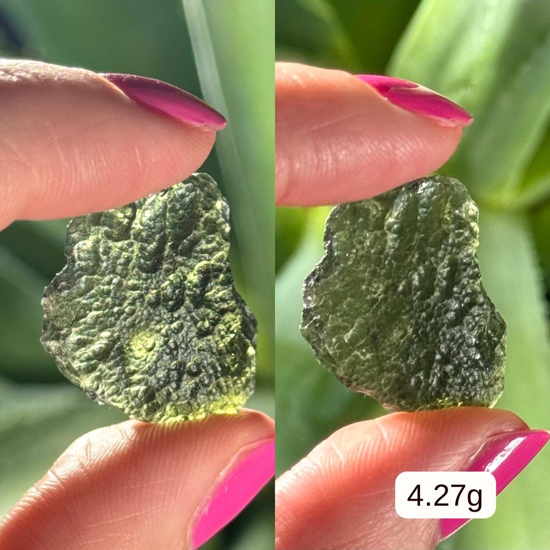 MOLDAVITE | 3.12 to 4.27 grams | 100% Authentic Genuine