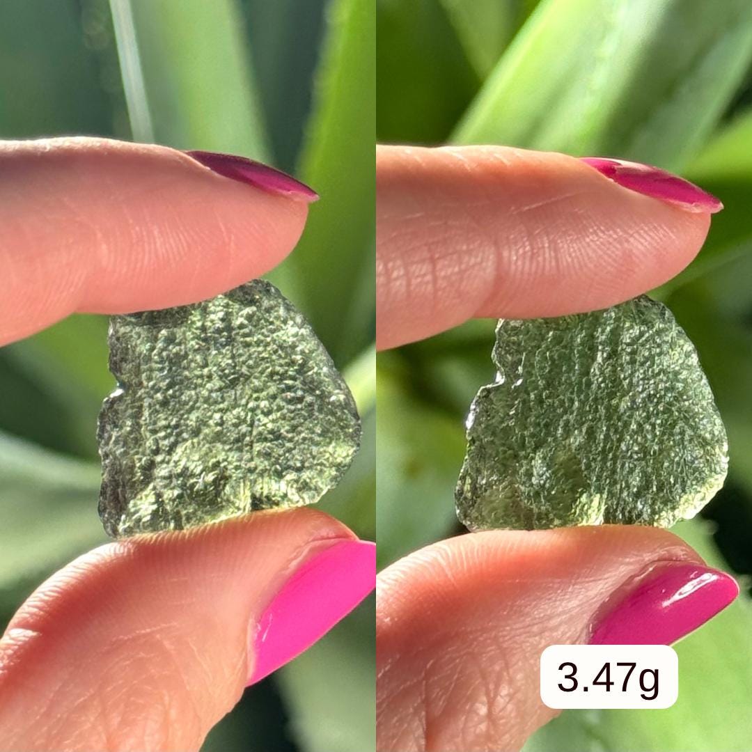 MOLDAVITE | 3.12 to 4.27 grams | 100% Authentic Genuine